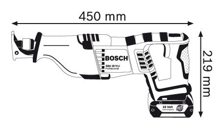 Bosch Akkusäbelsäge GSA 18 V Li